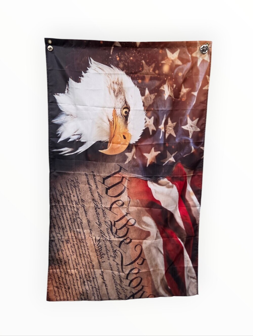 Patriotic Eagle & Constitution Wall Tapestry flag - Red White Blue